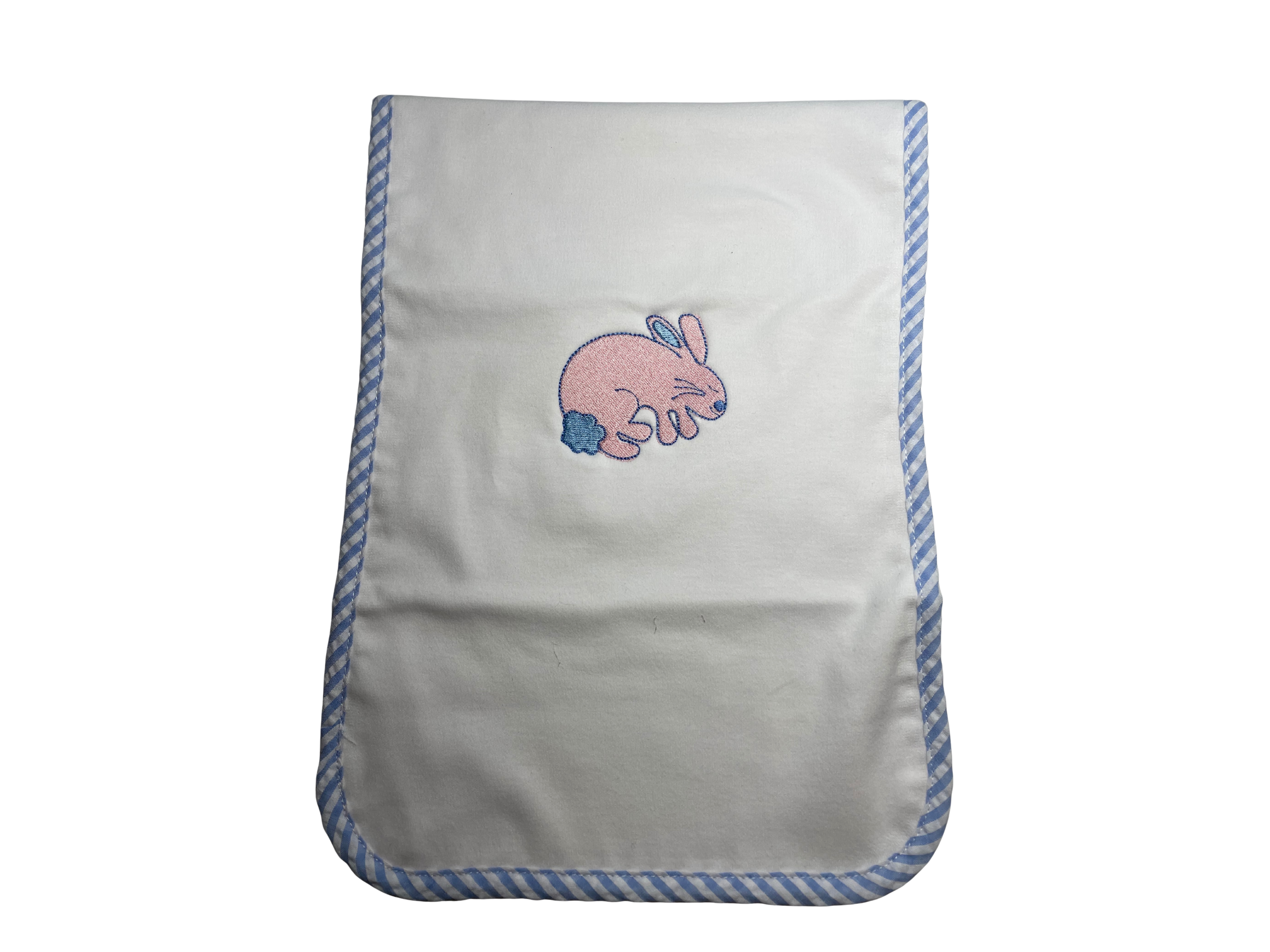 Burp Cloth - Blue Bunny