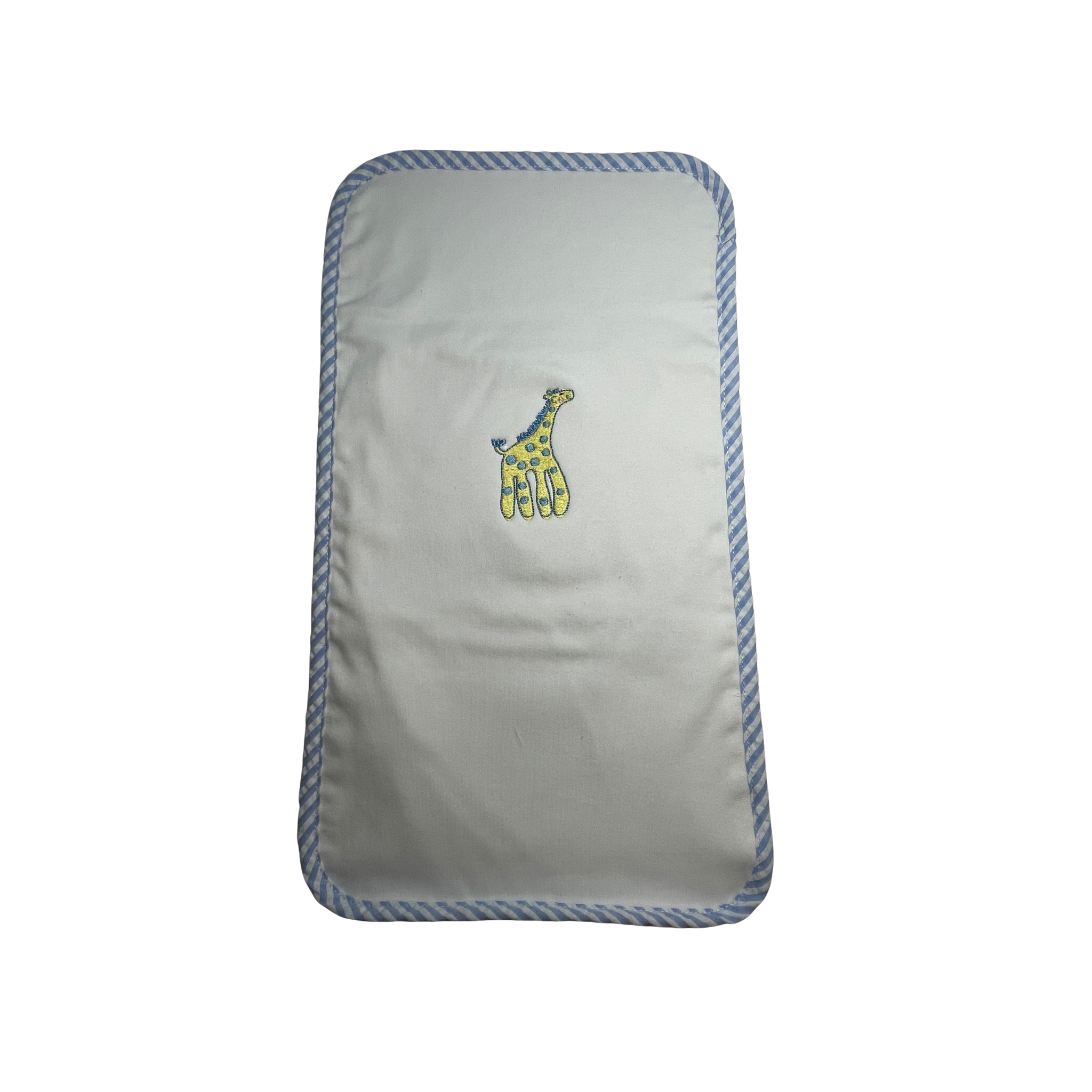 Burp Cloth - Blue Giraffe