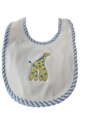 Bib - Blue Giraffe