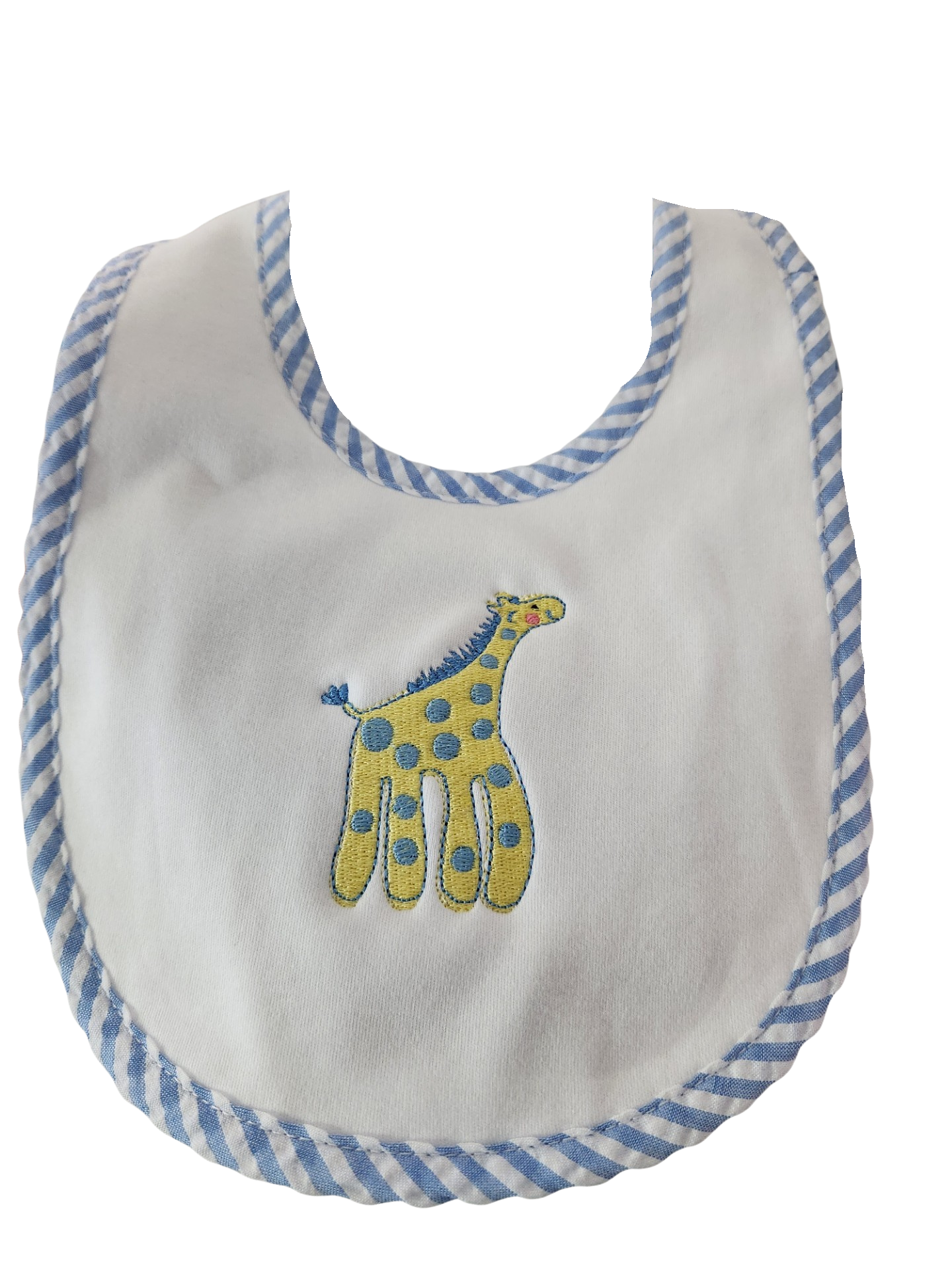 Bib - Blue Giraffe